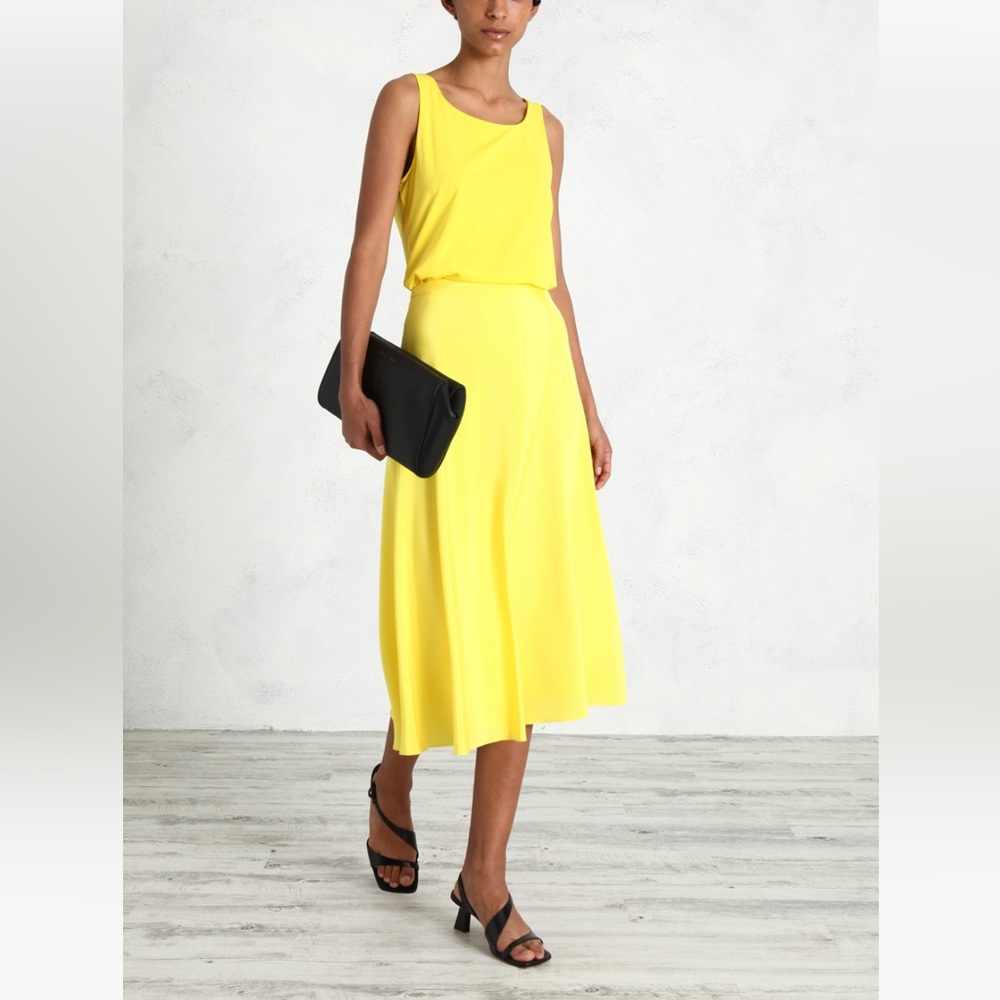SOLD!Sportmax Lable-cut Fitted Jersey Top & Matching Skirt Set(2 pieces) - Picture 3 of 17